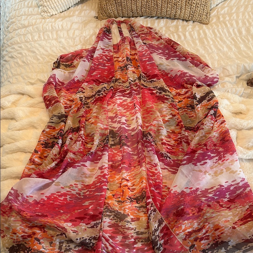 Vibrant Multicolor Beach Coverup
